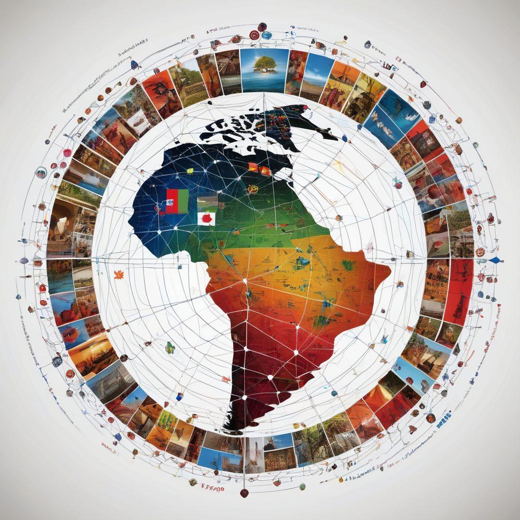 A vibrant and bustling digital landscape representing Haiti, featuring interconnected nodes of information like news articles, websites, and online resources. Include symbols of Haitian culture and technology intertwined in a tapestry of data flowing through a network grid. Highlight key elements like a news icon, internet globe, and educational resources. super-realistic. vibrant colors. white background.